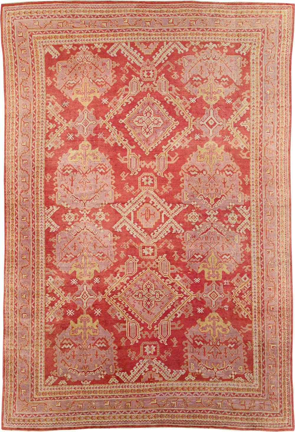 Antique Turkish Oushak Large Carpet, No.31111 - Galerie Shabab
