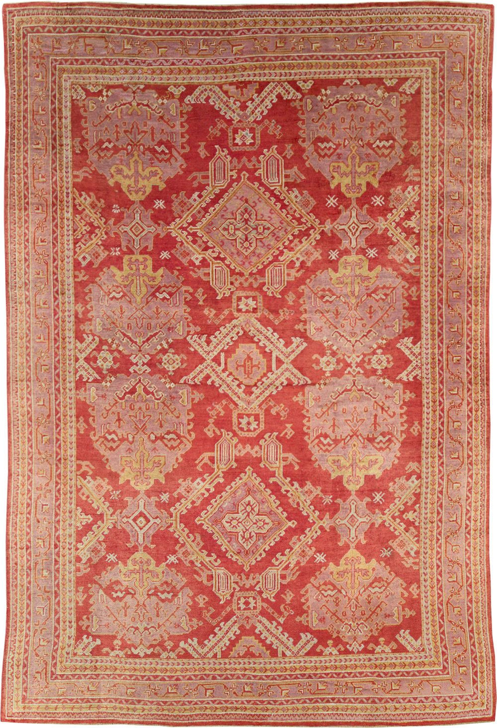 Antique Turkish Oushak Large Carpet, No.31111 - Galerie Shabab