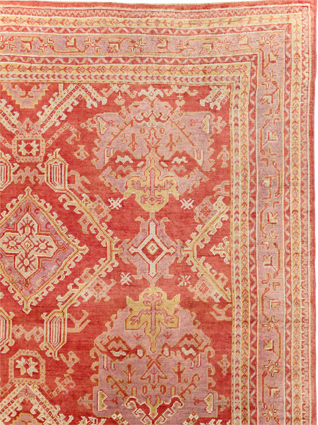 Antique Turkish Oushak Large Carpet, No.31111 - Galerie Shabab