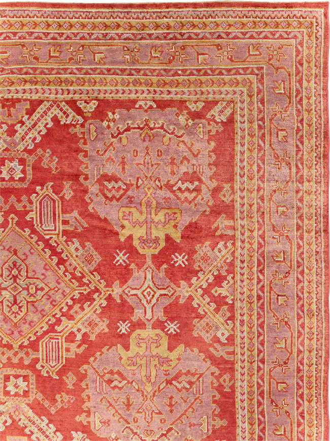 Antique Turkish Oushak Large Carpet, No.31111 - Galerie Shabab
