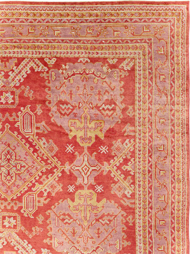 Antique Turkish Oushak Large Carpet, No.31111 - Galerie Shabab