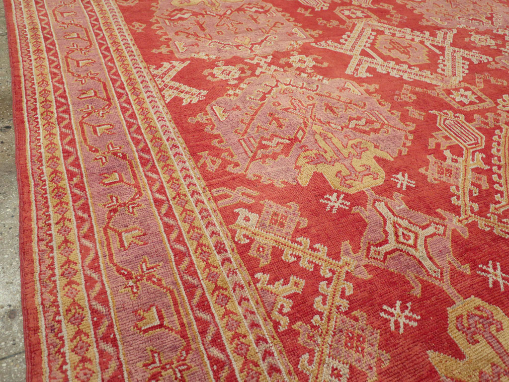 Antique Turkish Oushak Large Carpet, No.31111 - Galerie Shabab