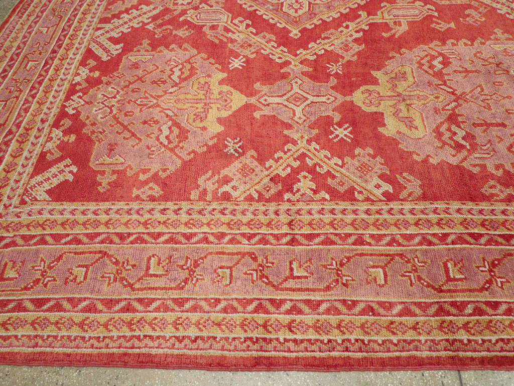 Antique Turkish Oushak Large Carpet, No.31111 - Galerie Shabab