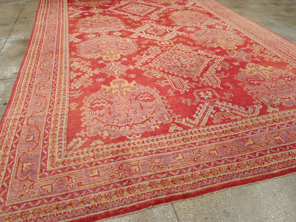 Antique Turkish Oushak Large Carpet, No.31111 - Galerie Shabab