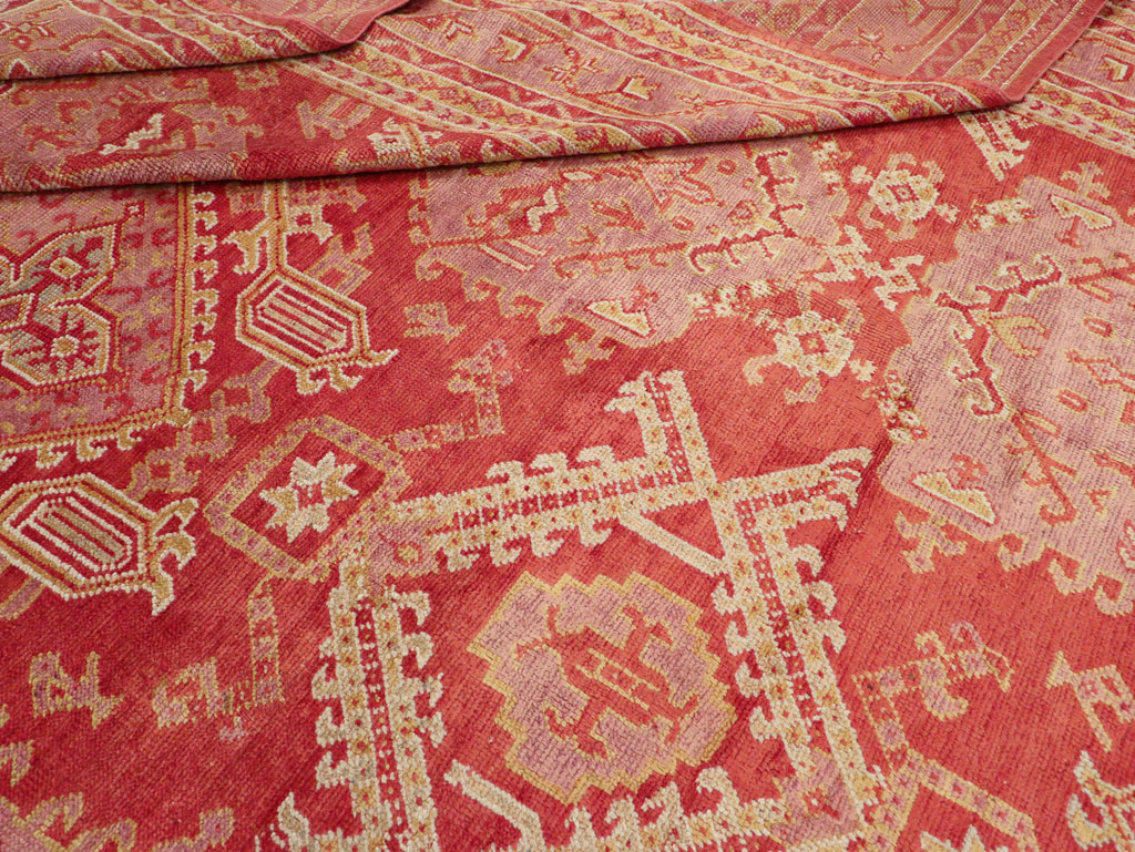 Antique Turkish Oushak Large Carpet, No.31111 - Galerie Shabab