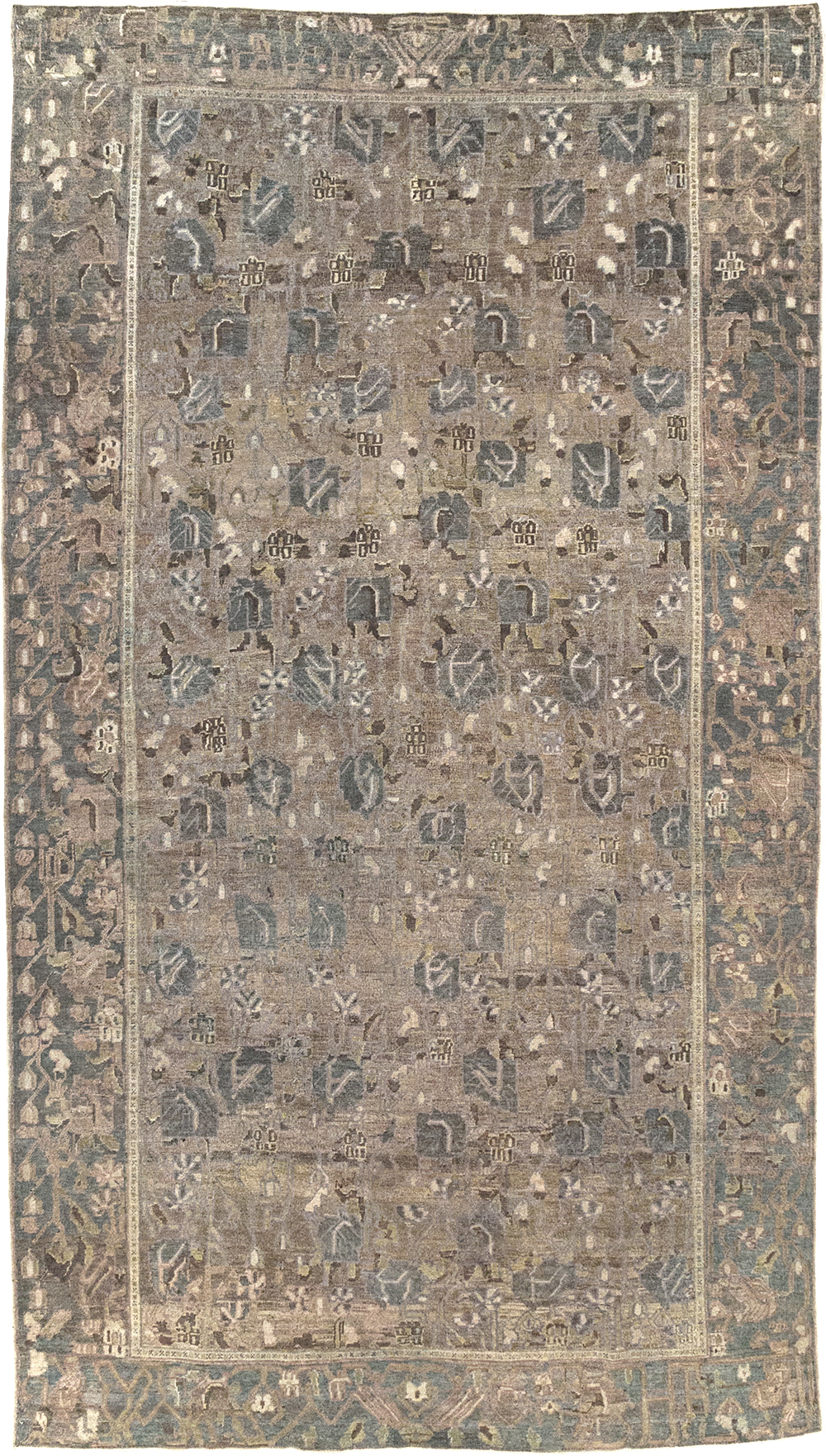 Antique Persian Bakhtiari Gallery Carpet, No.31115 - Galerie Shabab