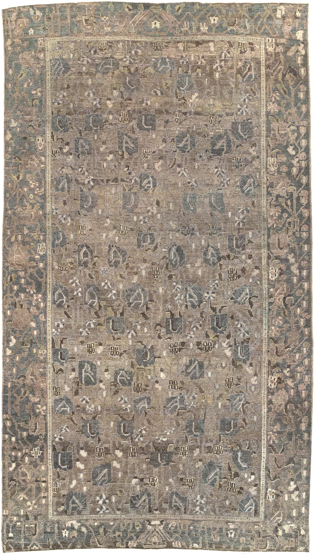 Antique Persian Bakhtiari Gallery Carpet, No.31115 - Galerie Shabab