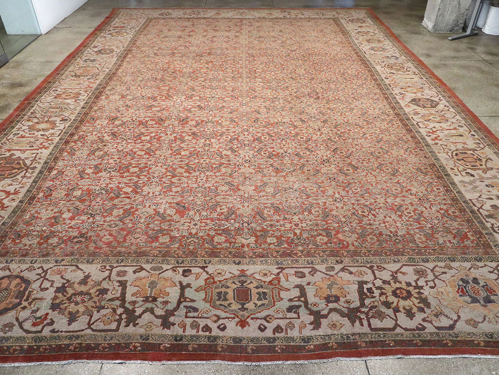 Antique Persian Mahal Oversize Carpet, No.31116 - Galerie Shabab