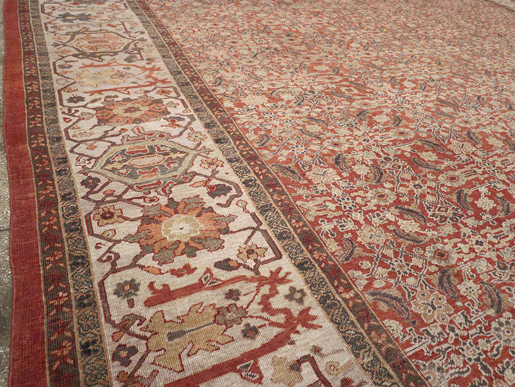 Antique Persian Mahal Oversize Carpet, No.31116 - Galerie Shabab