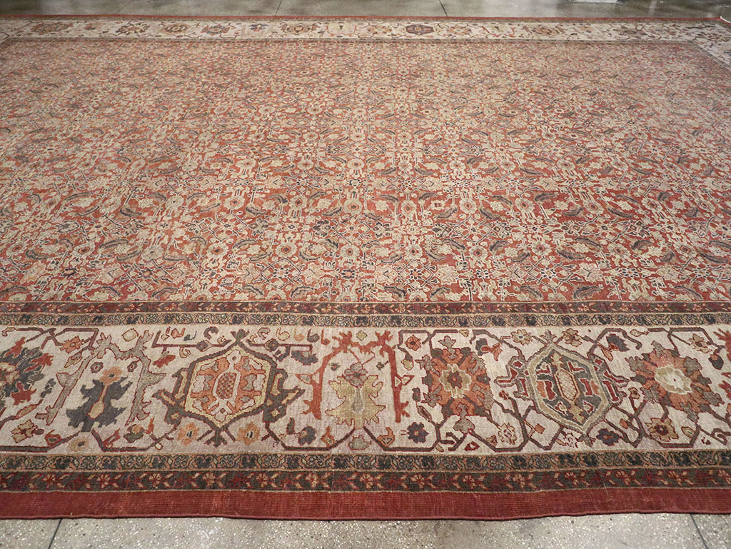 Antique Persian Mahal Oversize Carpet, No.31116 - Galerie Shabab