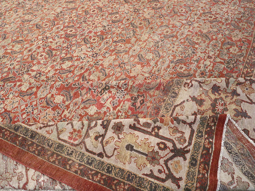Antique Persian Mahal Oversize Carpet, No.31116 - Galerie Shabab