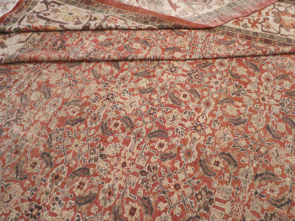 Antique Persian Mahal Oversize Carpet, No.31116 - Galerie Shabab