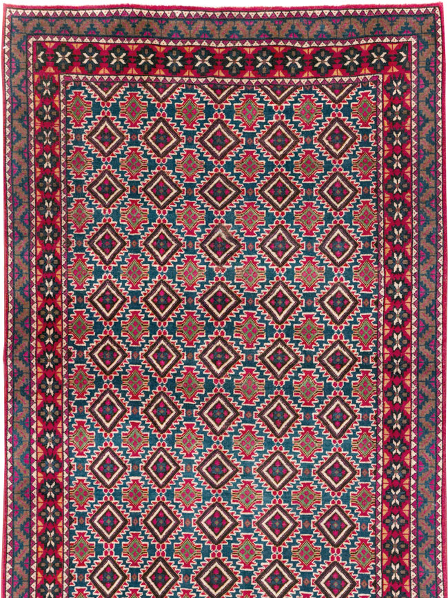 Vintage Persian Mashad Runner, No.31117 - Galerie Shabab