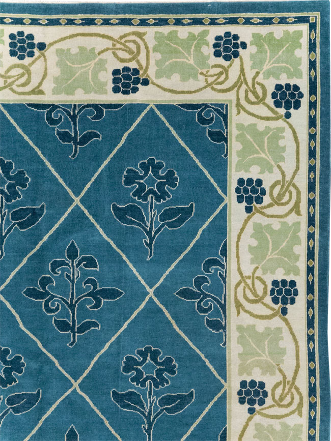 Vintage Persian Kashan Room Size Carpet, No.31119 - Galerie Shabab