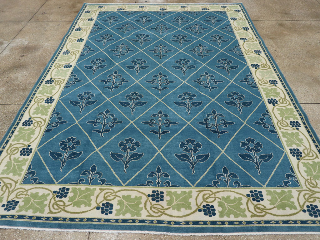 Vintage Persian Kashan Room Size Carpet, No.31119 - Galerie Shabab