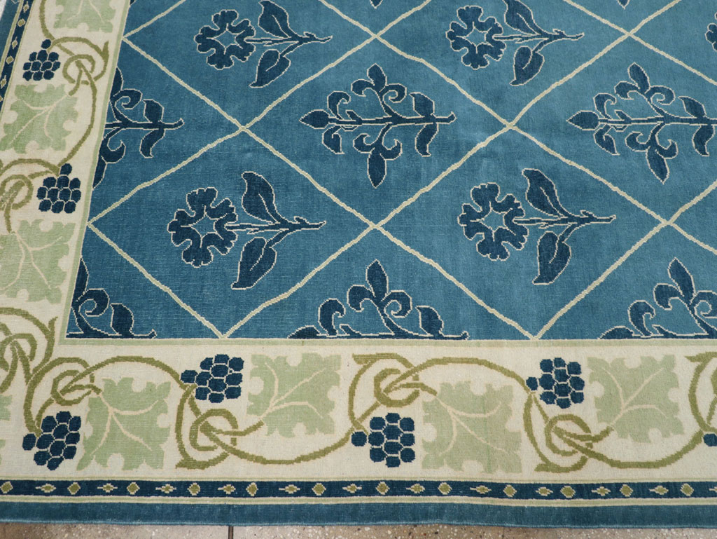 Vintage Persian Kashan Room Size Carpet, No.31119 - Galerie Shabab