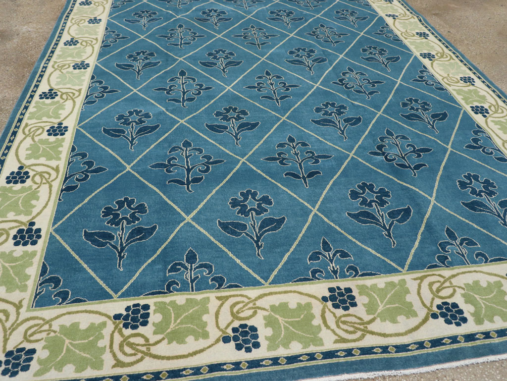 Vintage Persian Kashan Room Size Carpet, No.31119 - Galerie Shabab