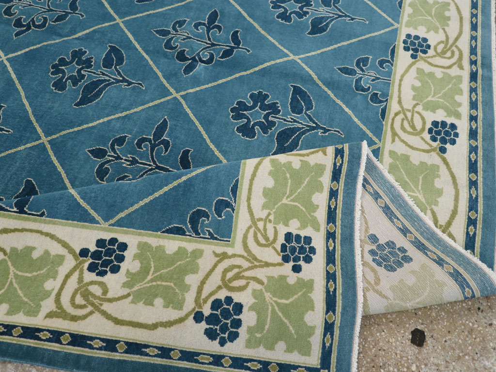 Vintage Persian Kashan Room Size Carpet, No.31119 - Galerie Shabab