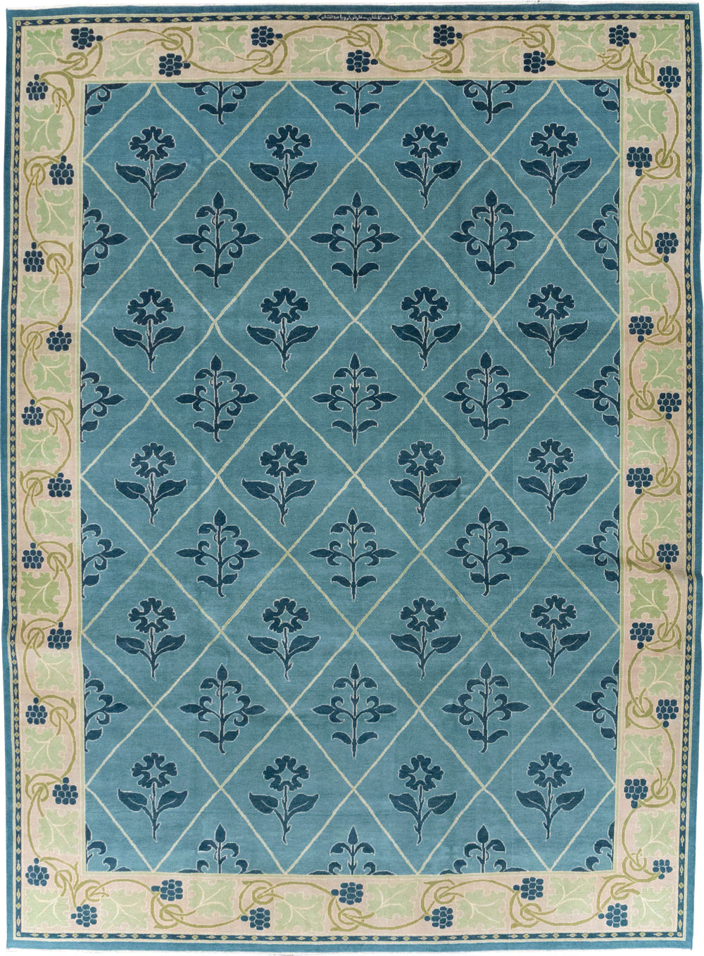 Vintage Persian Kashan Room Size Carpet, No.31120 - Galerie Shabab