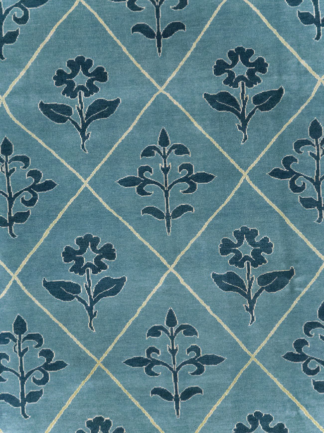 Vintage Persian Kashan Room Size Carpet, No.31120 - Galerie Shabab