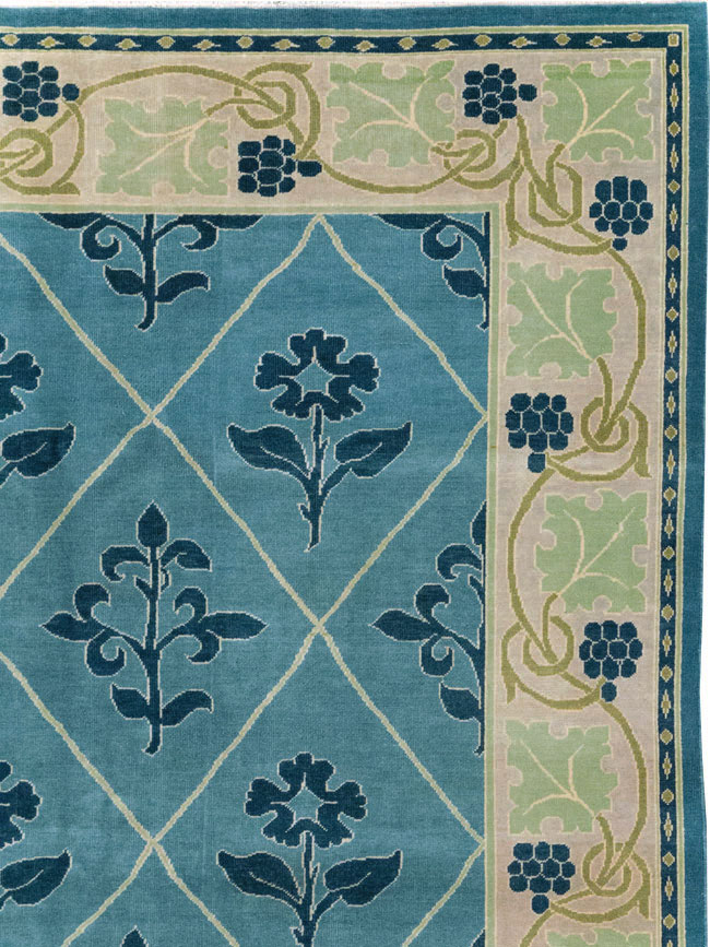 Vintage Persian Kashan Room Size Carpet, No.31120 - Galerie Shabab