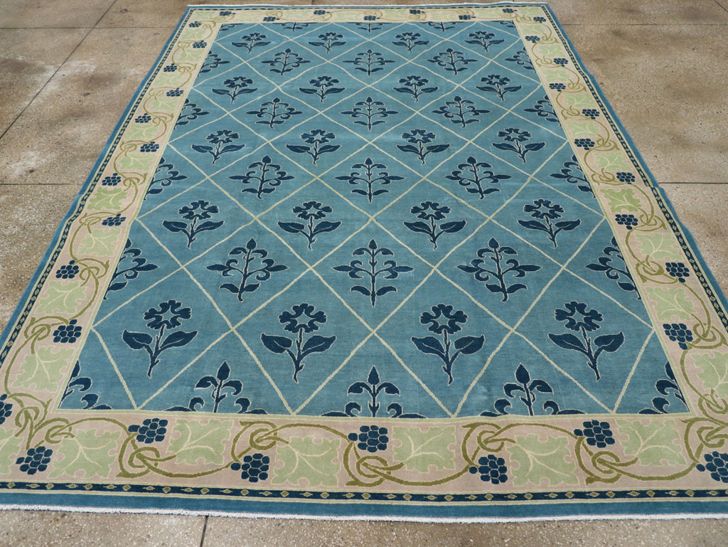 Vintage Persian Kashan Room Size Carpet, No.31120 - Galerie Shabab