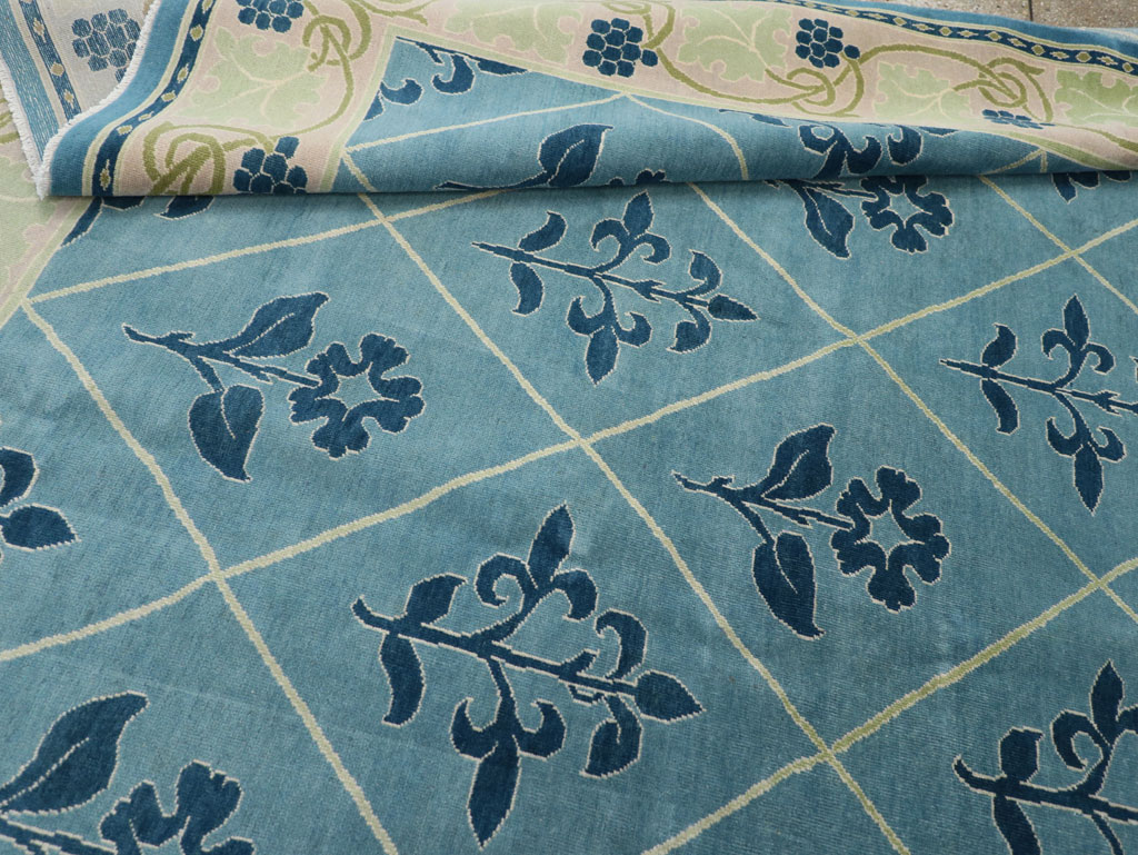 Vintage Persian Kashan Room Size Carpet, No.31120 - Galerie Shabab