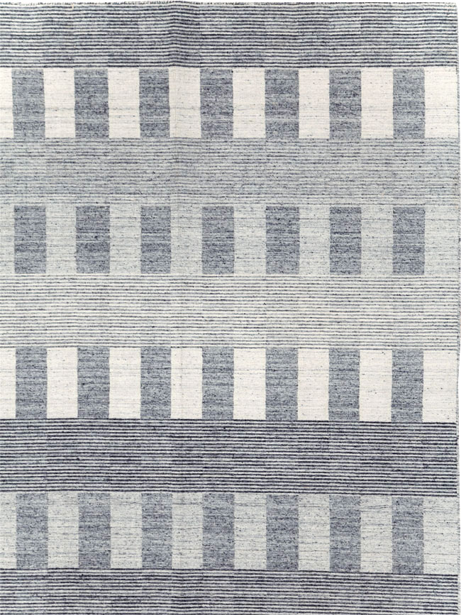 Contemporary Turkish Flatweave Room Size Carpet, No.31123 - Galerie Shabab