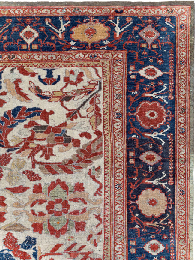 Antique Persian Bakhtiari Large Room Size Carpet, No.31126 - Galerie Shabab