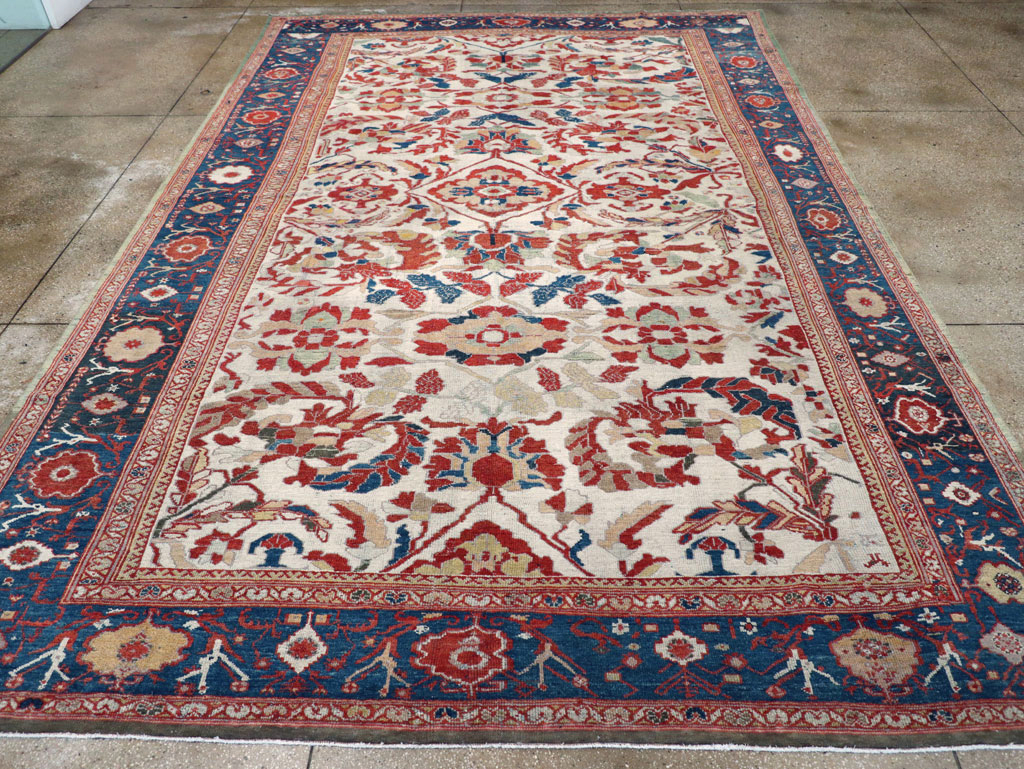 Antique Persian Bakhtiari Large Room Size Carpet, No.31126 - Galerie Shabab