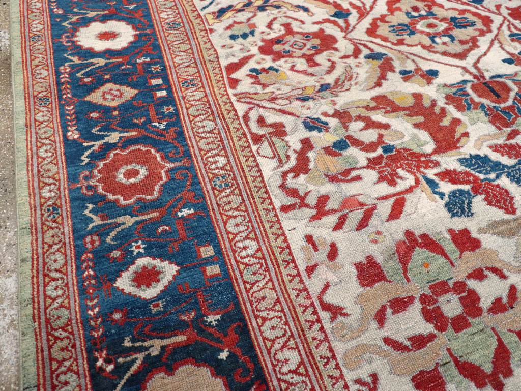 Antique Persian Bakhtiari Large Room Size Carpet, No.31126 - Galerie Shabab