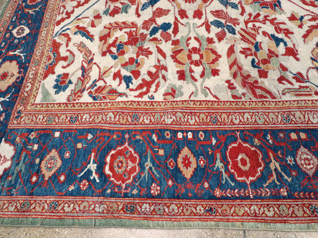 Antique Persian Bakhtiari Large Room Size Carpet, No.31126 - Galerie Shabab