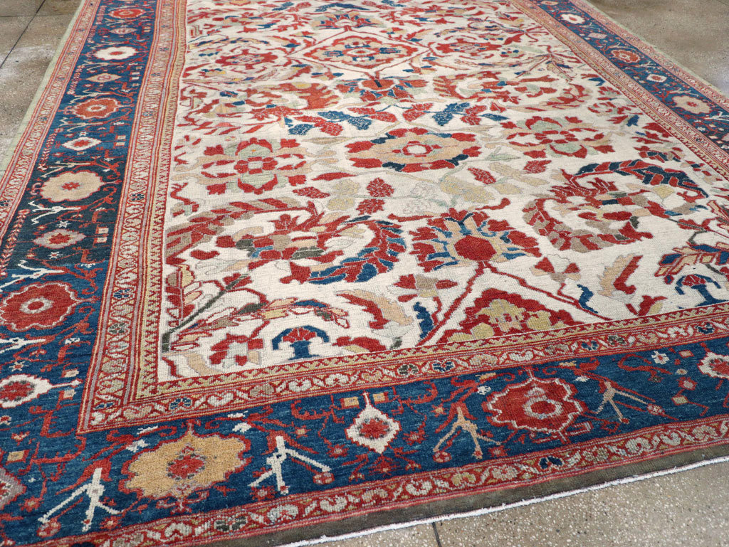 Antique Persian Bakhtiari Large Room Size Carpet, No.31126 - Galerie Shabab