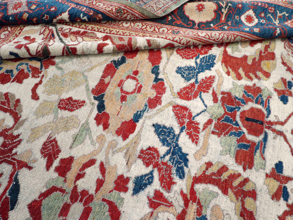 Antique Persian Bakhtiari Large Room Size Carpet, No.31126 - Galerie Shabab