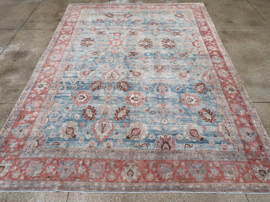 Antique Persian Tabriz Room Size Carpet, No.31130 - Galerie Shabab