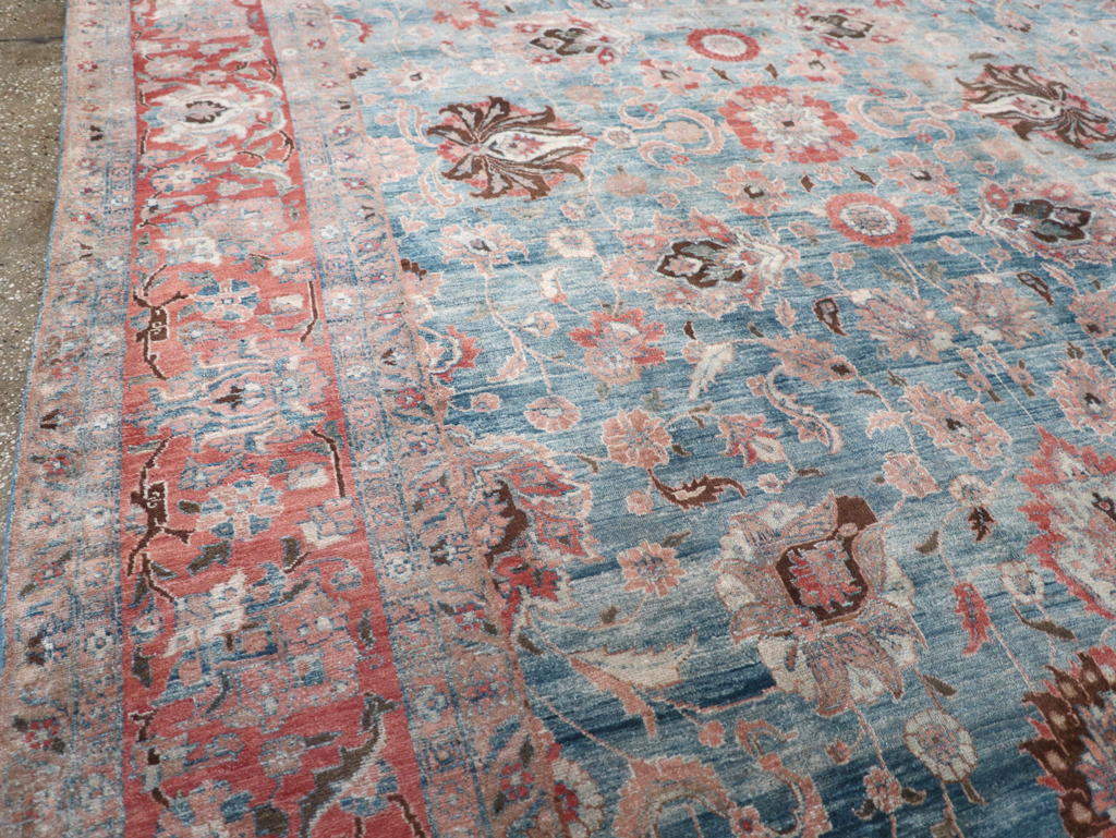 Antique Persian Tabriz Room Size Carpet, No.31130 - Galerie Shabab