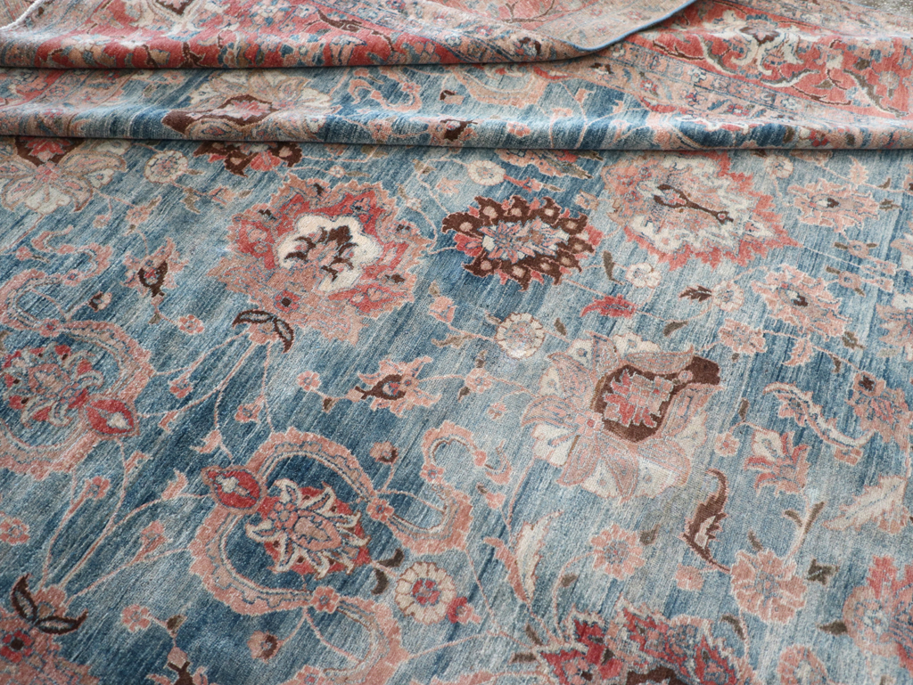 Antique Persian Tabriz Room Size Carpet, No.31130 - Galerie Shabab