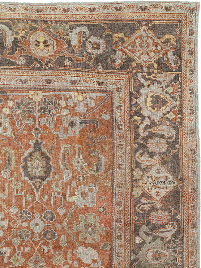 Antique Persian Mahal Large Carpet, No.31132 - Galerie Shabab