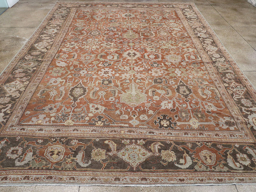 Antique Persian Mahal Large Carpet, No.31132 - Galerie Shabab
