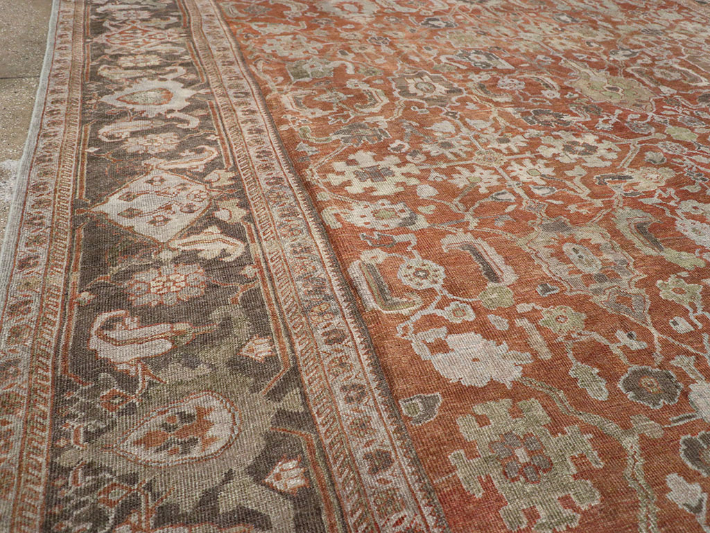 Antique Persian Mahal Large Carpet, No.31132 - Galerie Shabab