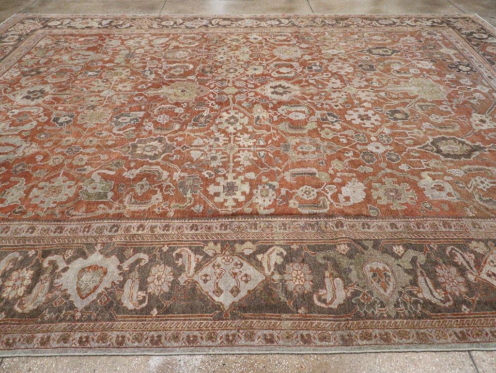 Antique Persian Mahal Large Carpet, No.31132 - Galerie Shabab