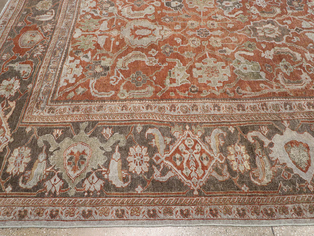 Antique Persian Mahal Large Carpet, No.31132 - Galerie Shabab