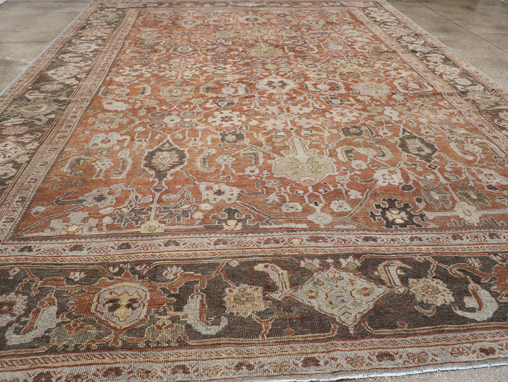 Antique Persian Mahal Large Carpet, No.31132 - Galerie Shabab