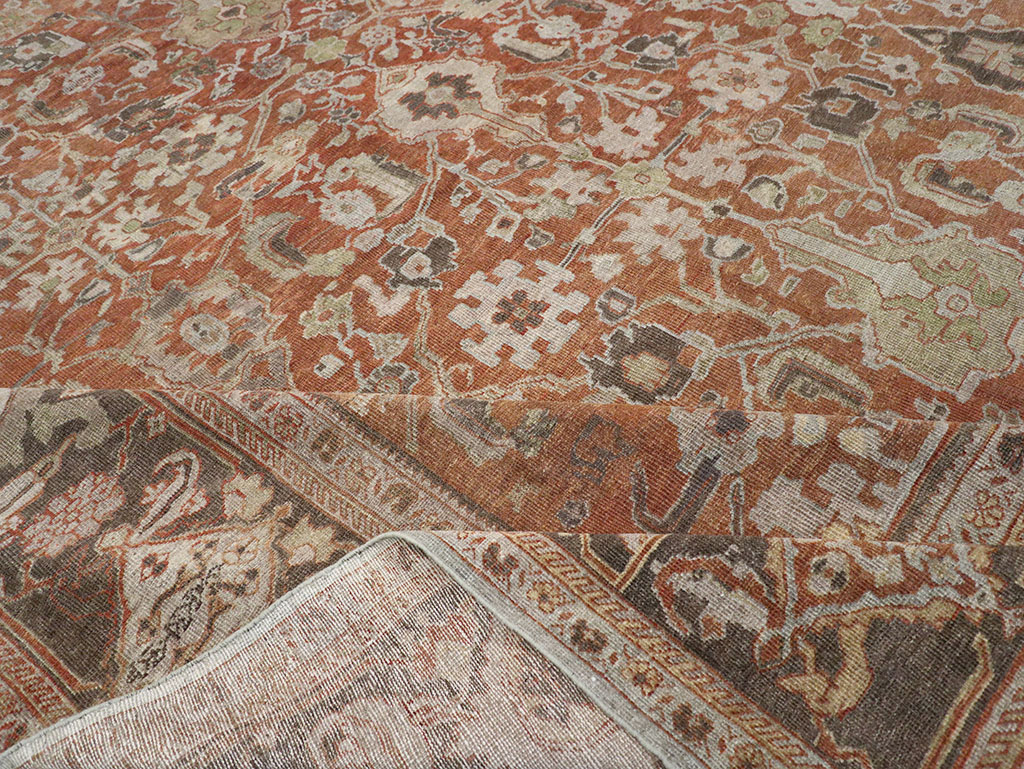 Antique Persian Mahal Large Carpet, No.31132 - Galerie Shabab