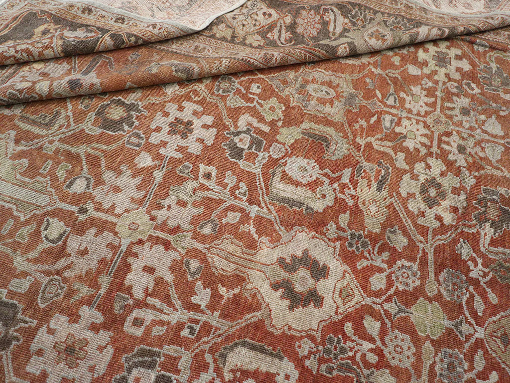 Antique Persian Mahal Large Carpet, No.31132 - Galerie Shabab