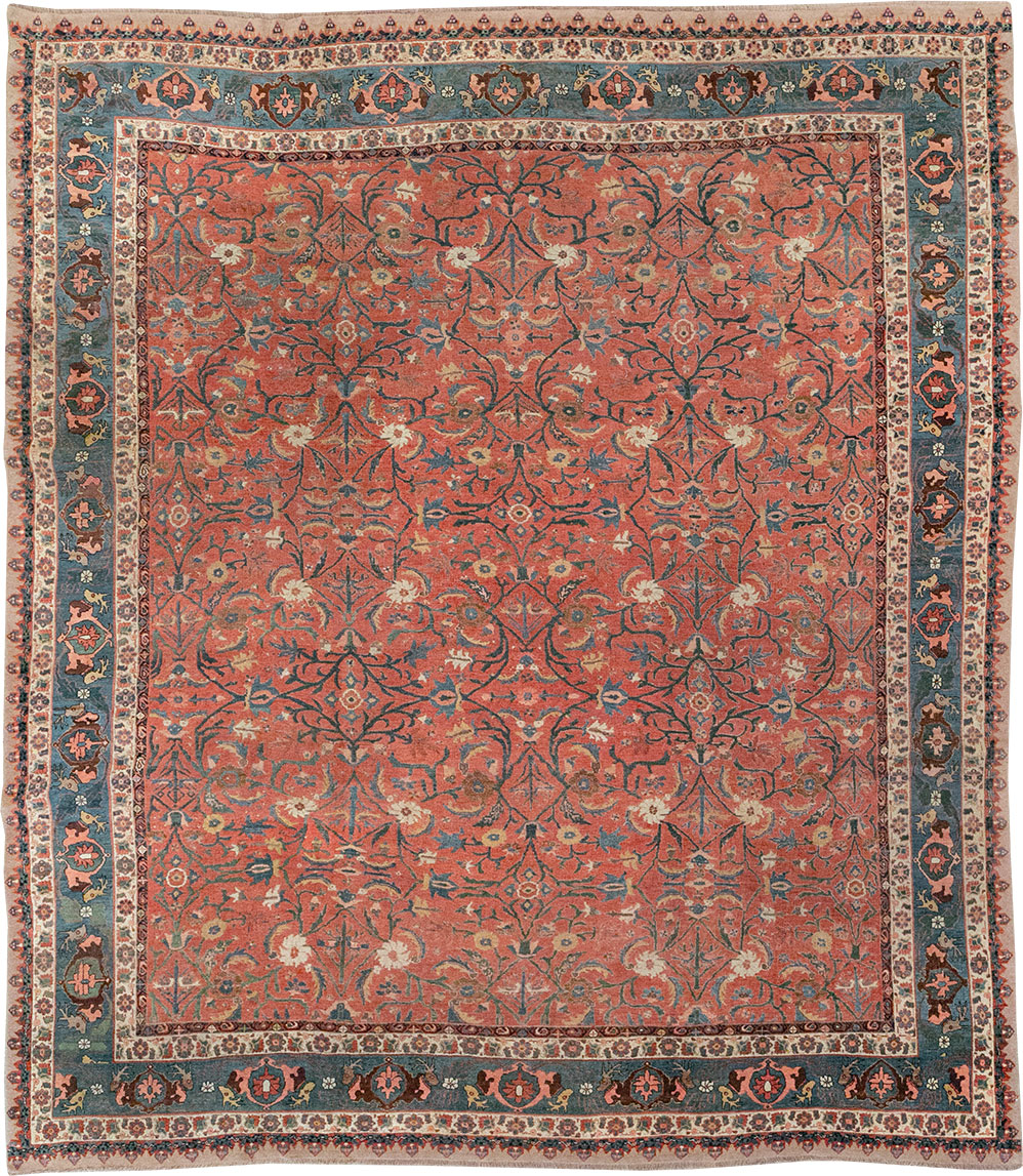 Antique Persian Bidjar Large Room Size Carpet, No.31133 - Galerie Shabab
