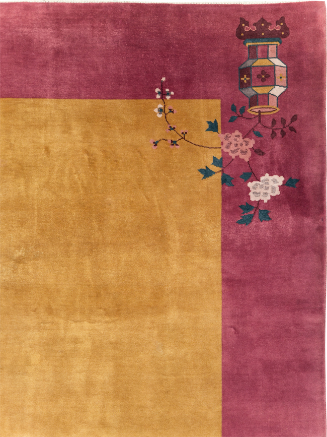 Vintage Chinese Art Deco Room Size Carpet, No.31134 - Galerie Shabab