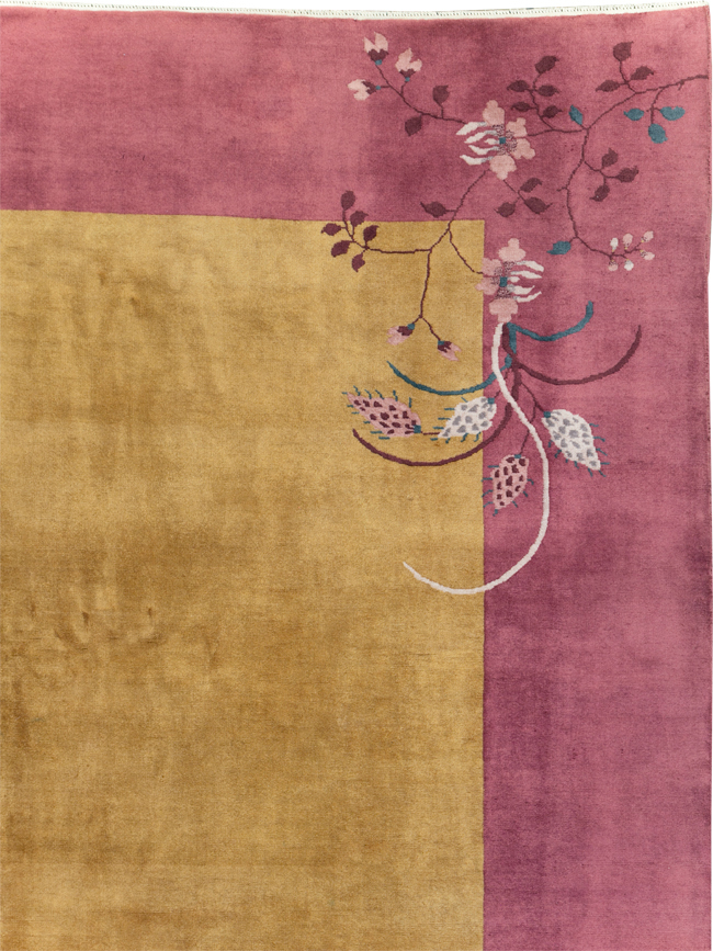 Vintage Chinese Art Deco Room Size Carpet, No.31134 - Galerie Shabab