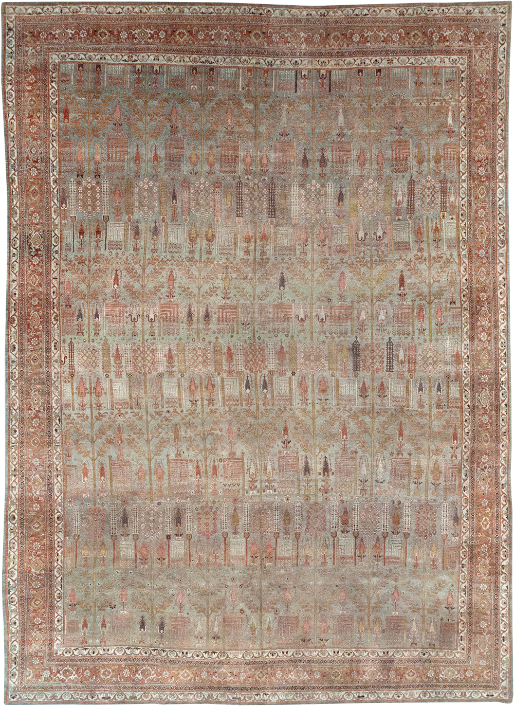 Antique Persian Bidjar Large Room Size Carpet, No.31145 - Galerie Shabab