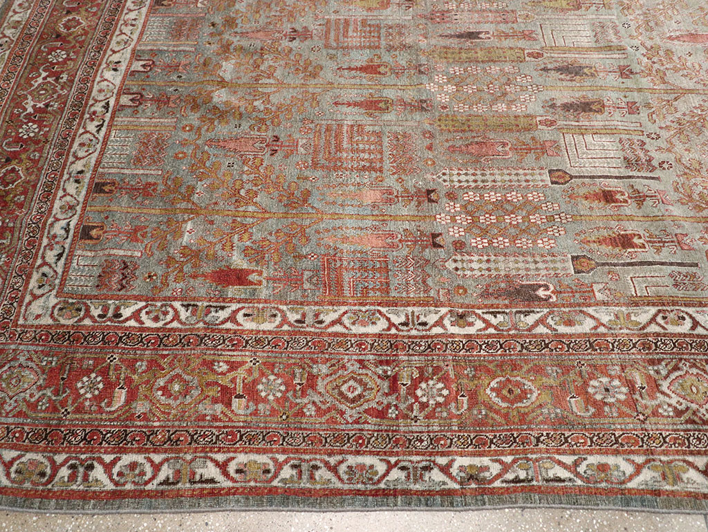 Antique Persian Bidjar Large Room Size Carpet, No.31145 - Galerie Shabab